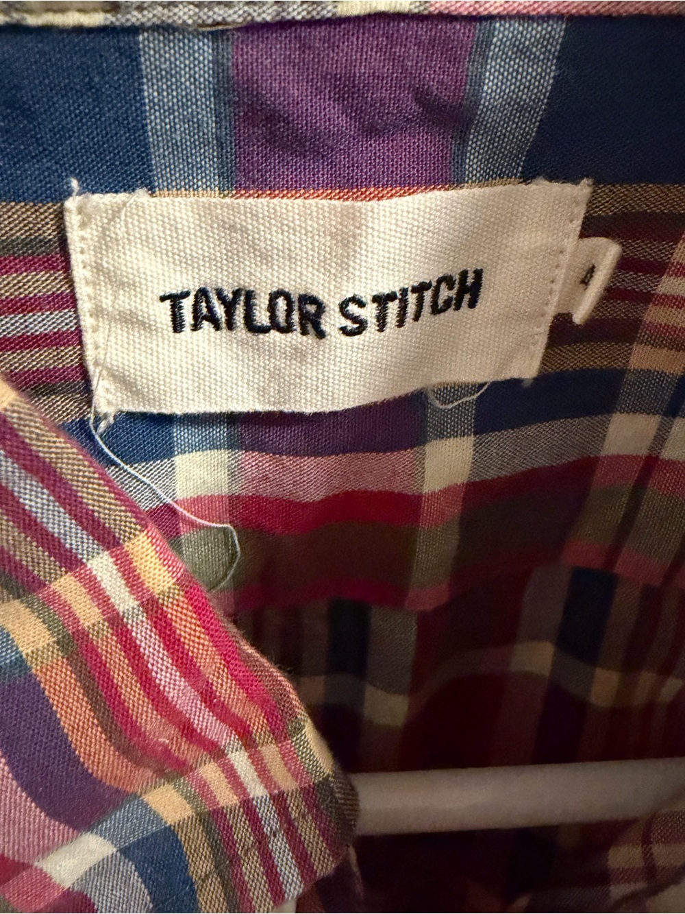 Taylor Stitch Multicolor Plaid Short-Sleeve Button-Down Shirt - Picture 3 of 5